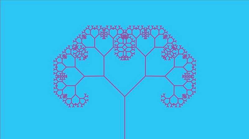 "Recursive Fractal Tree" code example